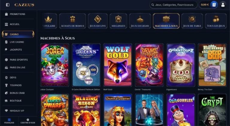 Découvrez Cazeus Casino France : Le Jouer En Ligne Plus Sécurisé - aperçu